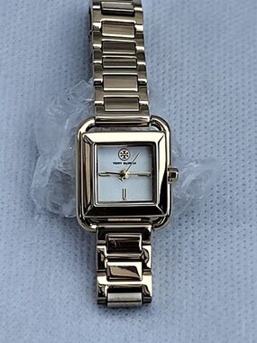 Tory Burch Small Kira Square Watch Gold. Not Original Pack. #WTB01